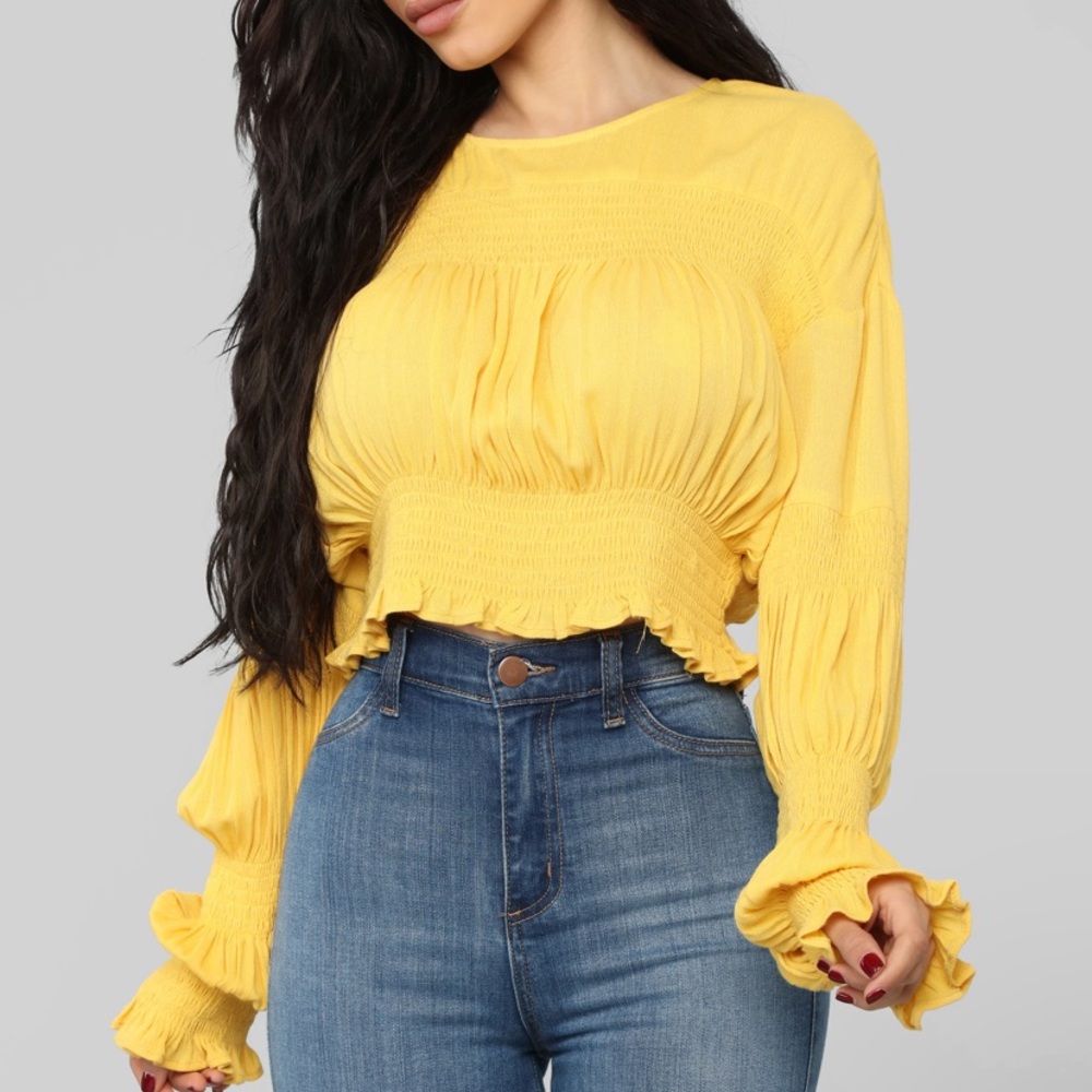 FASHIONNOVA Clarice Top - Yellow!